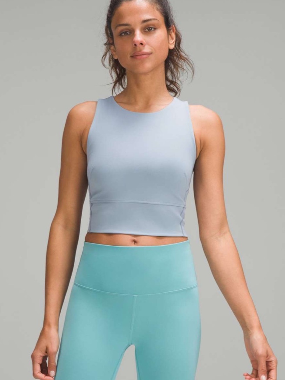 Lululemon Wunder Train Tank Top Chambray size 10